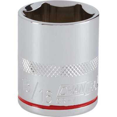 Channellock 1/2 In. Drive 15/16 In. 6-Point Shallow Standard Socket