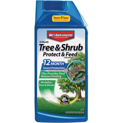 BioAdvanced 1 Qt. Concentrate Tree & Shrub Protect & Feed Insect Killer