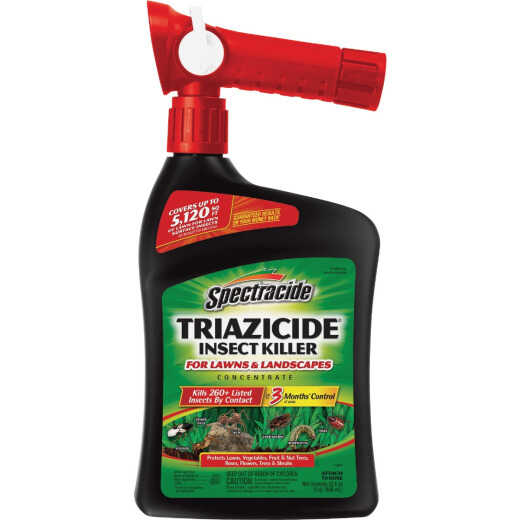 Spectracide Triazicide 32 Oz. Ready To Spray Hose End Insect Killer For Lawns & Landscapes